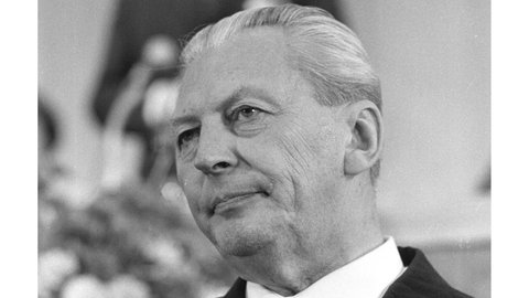 Kurt Georg Kiesinger (CDU) anlässlich des CDU-Bundesparteitages 1968 in Berlin