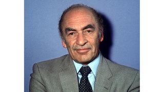 Der Intendant des Süddeutschen Rundfunks, Professor Dr. Hans Bausch, aufgenommen auf der IFA 1981 in Berlin