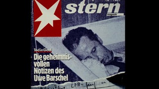 Stern-Titel 1987 zum Tod von Uwe Barschel in der Badewanne im Hotel Beau Rivage in Genf 
