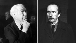 Theodor Heuss und Fritz Eberhard (Collage)