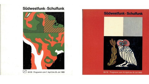 Programmhefte vom Südwestfunk-Schulfunk von 1969 und 1968