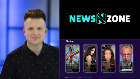 Mario Demuth berichtet bei After Work Insights vom Nachrichtenformat NEWSZONE