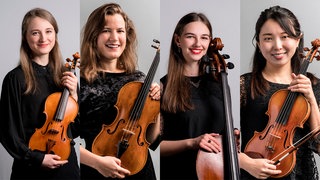 Theresa Jensen und Shoko Murakami (Violinen), Sophie Rasmussen (Viola) und Adriana Schubert (Violoncello).