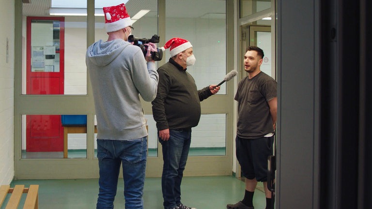 Die Gitternet-Redaktion führt Interviews in der JVA