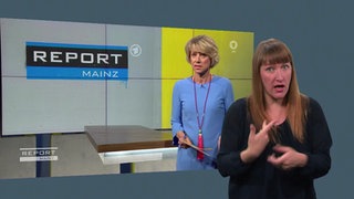Sendungen in Deutscher Gebärdensprache: Der SWR bietet die Ausgaben des Politik-Magazins „Report Mainz“ in der ARD Mediathek an © SWR