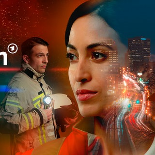 Die Notärztin, sechs Folgen ab 13. Februar 2024, immer dienstags, um 20:15 Uhr im Ersten und ab 6. Februar in der ARD Mediathek. Das Key Visual zur Sendung ist in weiteren Formaten abrufbar. Im Bild: Sabrina Amali (r.) und Max Hemmersdorfer