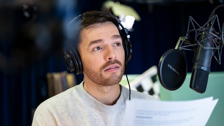 Max Dehling bei der Podcast-Aufnahme