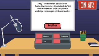 Browserbasiertes Serious Game vermittelt, wie Nachrichten entstehen.