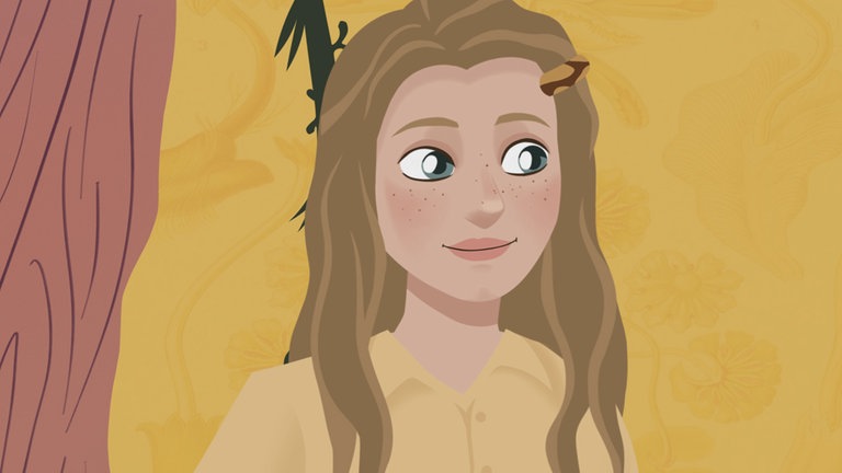 Jane Goodall als Animation.