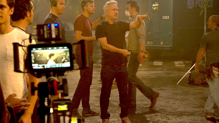 Hollywood-Regisseurs Roland Emmerich am Set von "Stonewall" 