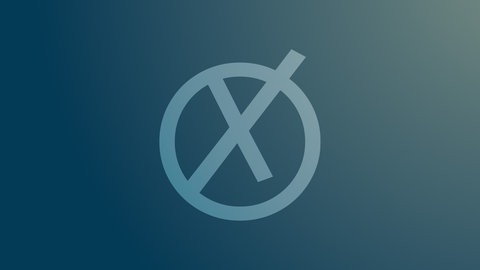 Kreuz in einem Kreis wie auf einem Wahlzettel