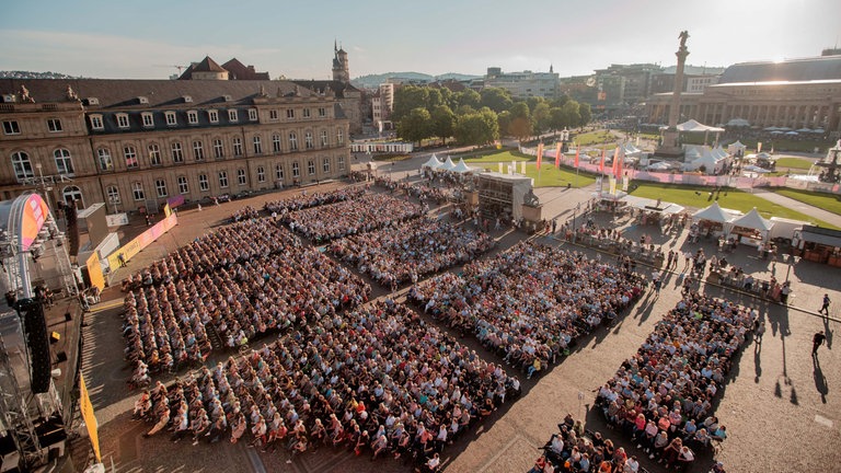 Das SWR Sommerfestival auf dem Stuttgarter Schlossplatz