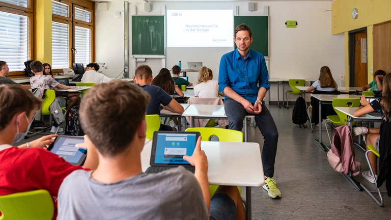SWR Nachrichtenprofis in der Schule