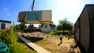 So wird das Tiny-Houses-Dorf gebaut.