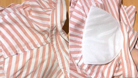 Schulterpolster annähen