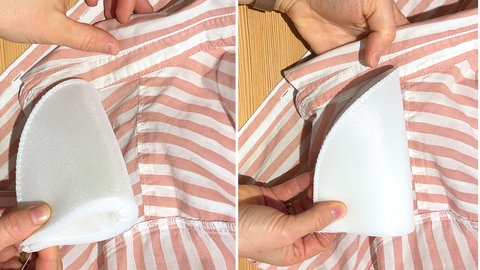 Schulterpolster annähen