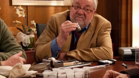 Hermann und Zimmermann gemeinsam bei Bernhard im Bürgermeisterbüro