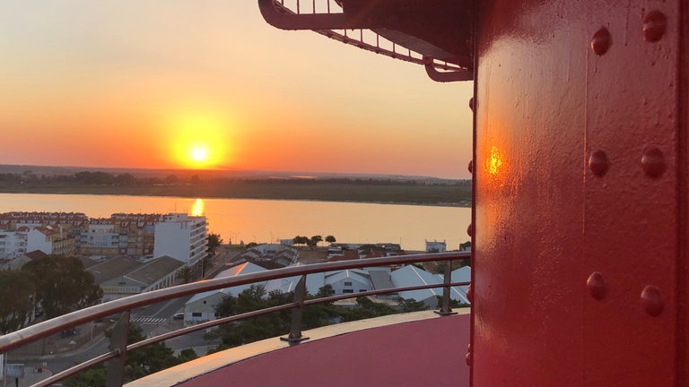 In Vila Real de Santo António sieht man ihn am besten vom Leuchtturm aus. 