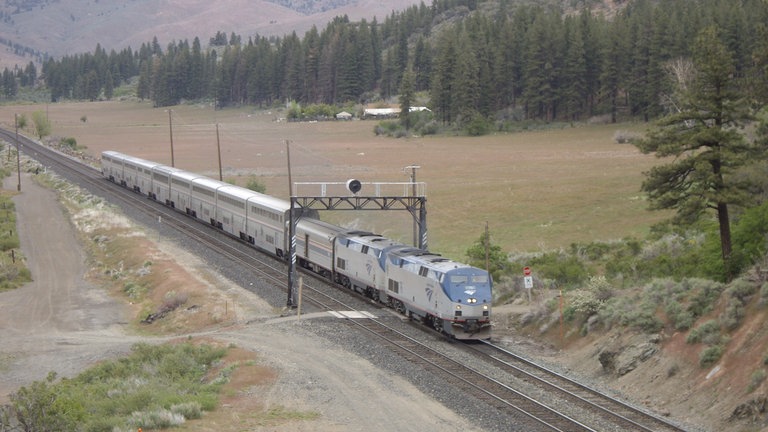 Amtrak "Blue Zephyr" auf der Strecke