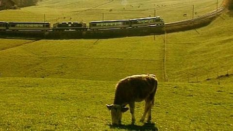 Die Strecke der Montreux Oberland Bahn ist 62,5 Km lang.