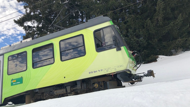Zwischen Villars-sur-Ollon und Col de Bretaye beträgt die Steigung immerhin noch 170 Promille.