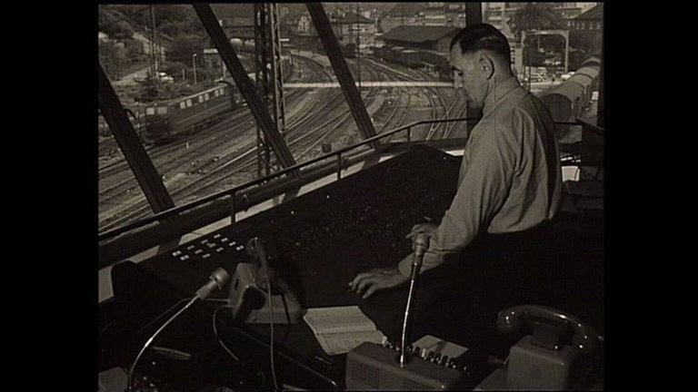 Mechanisches Stellwerk an der Geislinger Steige. (Film von 1969)