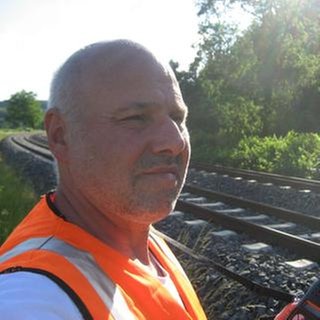 Bernhard Foos beim Dreh