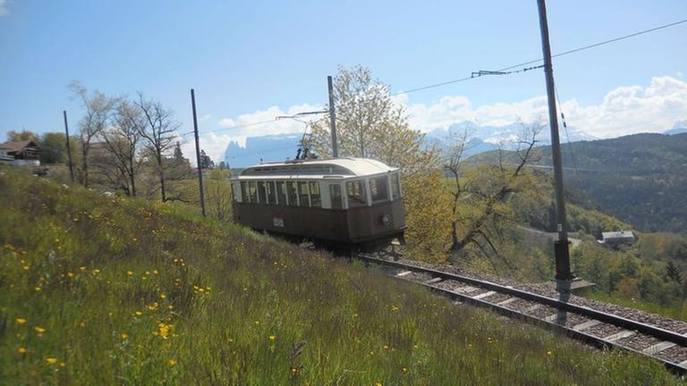 Rittnerbahn zwischen Maria Himmelfahrt und Oberbozen