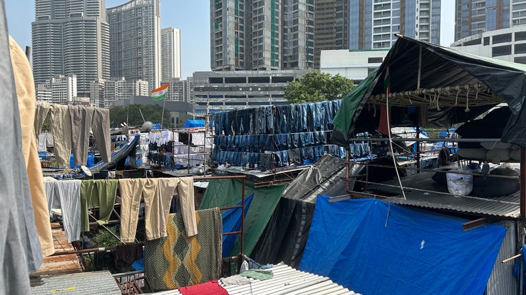Dhobi Ghat – eine Art Open-Air-Wäscherei gegründet 1890 von den Engländern.