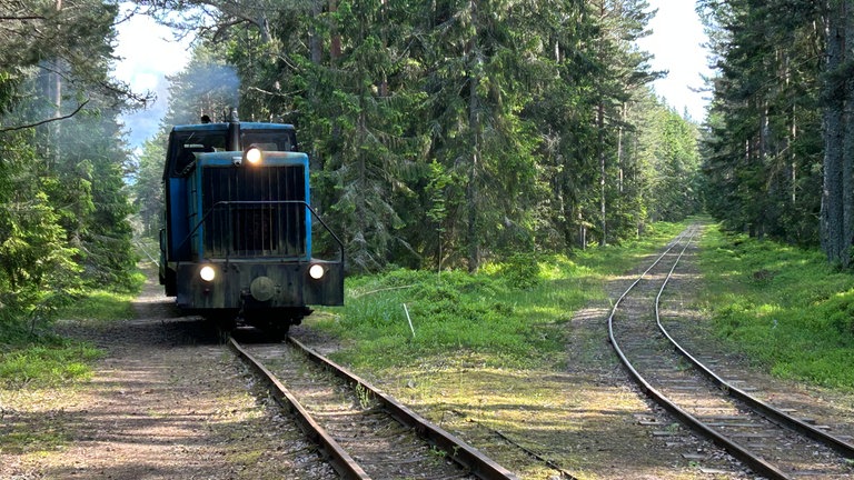 Ehemalige Militärbahn auf der Insel Naissaar