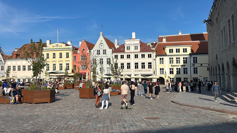 Marktplatz in Tallinn – seit Jahrhunderten das Zentrum der estnischen Hauptstadt.
