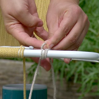 Alten Gartenstuhl neu bespannen