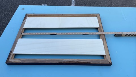 Wechselrahmen aus altem Bilderrahmen