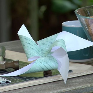 Ein selbst gemachtes Windrädchen