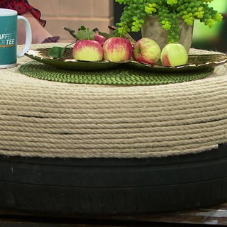 So wird aus einem alten Autoreifen ein Tisch