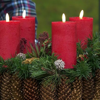 Ein selbstgemachter Adventskranz