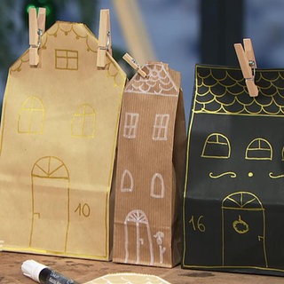 Last Minute Adventskalender aus Papiertüten