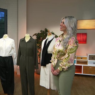 Moderator Jens Hübschen mit Moderedakteurin Celine Werner