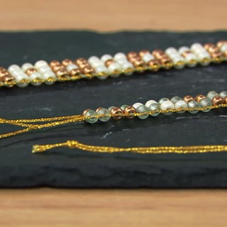 Drei selbstgemachte Armbänder