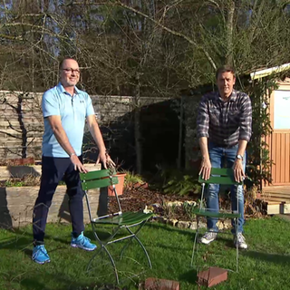Jens Hübschen macht Fitness am Stuhl