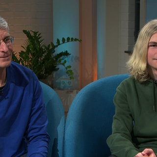 Vogelschützer Stefan Bosch und Sohn Jason