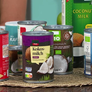 Verschiedene Kokosnuss Produkte