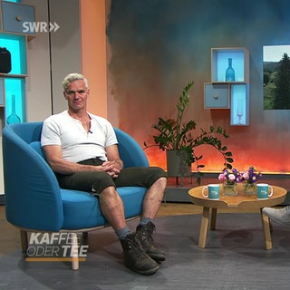 Moderator Martin Seidler mit dem Studiogast Holger Albrecht