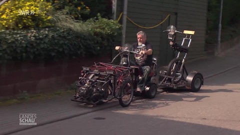 Daniel Düsentrieb und sein Feuerstuhl