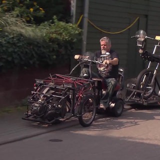 Daniel Düsentrieb und sein Feuerstuhl