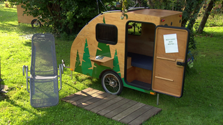 Mini-Wohnmobil als Fahrradanhänger