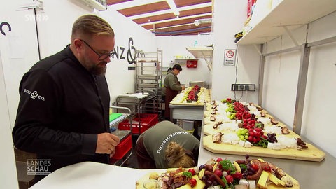 Küche eines Festzelts