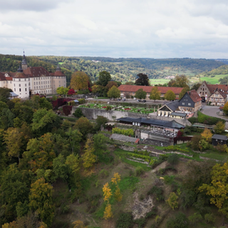 Luftaufnahme von Langenburg.