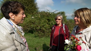 Sonja Faber-Schrecklein besucht den Rosenpark in Mössingen