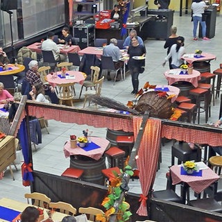 Besenwirtschaft  in der Pforzheimer Volksbank